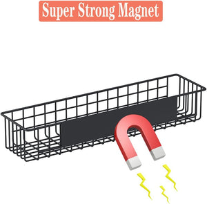 4PCS Magnetic Storage Baskets for Refrigerator, Strongly Magnet Spice Rack, Fridge Storage Shelf, Great for Kitchen and Pantry