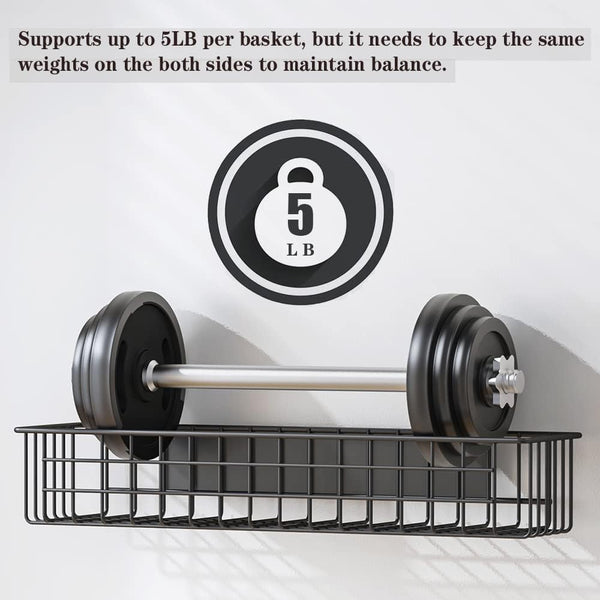 4PCS Magnetic Storage Baskets for Refrigerator, Strongly Magnet Spice Rack, Fridge Storage Shelf, Great for Kitchen and Pantry